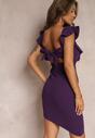 Rochie Asimetrică Siboa Violet Închis Muladă