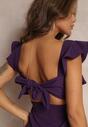 Rochie Asimetrică Siboa Violet Închis Muladă