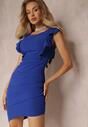 Rochie bleumarin asimetrică Siboa