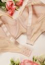 Sutien bej deschis la culoare clasic cu bretele reglabile Imoni