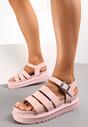 Sandale roz Gladiator Jaylnia cu Platformă