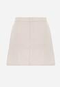 Beżowe Szorty Spódnicospodnie z Agrafkami Fintta
