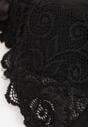 Czarny Klasyczny Biustonosz Ozdobiony Koronką Terisa