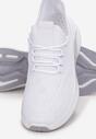 Białe Wsuwane Buty Sportowe z Elastycznym Ściągaczem Alisanne