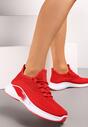 Czerwone Wsuwane Buty Sportowe z Elastycznym Ściągaczem Alisanne