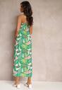 Rochie Verde Clos cu Bretele cu Elastic in Talie Laverni