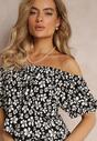 Rochie Neagră Mini Spaniolă din Viscoză cu Elastic în Talie Bradite