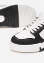 Czarne Sneakersy przed Kostkę na Platformie Elyminn