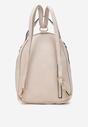 Beżowy Plecak z Ozdobnym Pikowaniem i Regulowanym Paskiem Adili