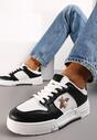 Sneakers Negri cu Brosă cu Perlă în Formă de Insectă Zuriana