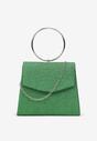 Geantă Trapezoidală Verde Sclipitoare cu Bareta Detașabilă Diraias