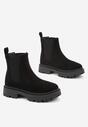 Botine negre cu talpa groasa Gosoga