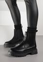 Ghete negre tip cizme pe talpa groasa Gosoga