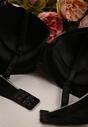 Sutien Push Up Negru cu Decorațiune Kisaia