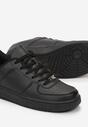 Czarne Sznurowane Sneakersy do Kostki Akema