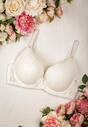 Sutien Bej Dantelă Full Cup cu Bretele Detașabile Adrantha