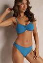 Niebieskie Bikini 2-częściowe z Biustonoszem i Majtkami Gamestra