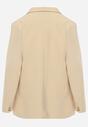 Jachetă bej cu revere Ruqae