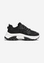 Sneakers Negri Platforma cu Șiret și Glezniera Amelm