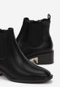 Botine Negre cu Toc Bloc Jos Koaida