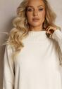 Rochie tip Pulover Bej Largă din Tricot Katarinve