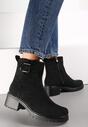 Botine Negre cu Toc Mic Anikkes