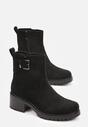 Botine Negre cu Toc Mic Anikkes