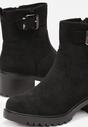 Botine Negre cu Toc Mic Anikkes