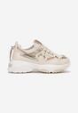 Sneakers Bej cu șiret decorativ cu zirconiu Babeset