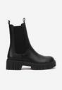 Botine negre cu platformă groasă și carâmb elastic Eloriella