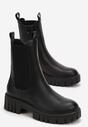 Botine negre cu platformă groasă și carâmb elastic Eloriella