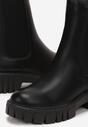 Botine negre cu platformă groasă și carâmb elastic Eloriella