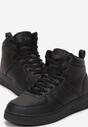Sneakers Negri cu șireturi până la gleznă Lincea