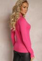 Fucsia Mulaj Tricot Maneca Lunga Kanes