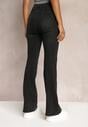 Czarne Jeansy Dzwony High Waist Ecull