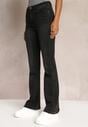 Czarne Jeansy Dzwony High Waist Ecull
