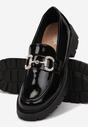Mocasini Negri cu Cataramă în Zirconiu Adasine