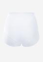Białe Modelujące Majtki High Waist Ozdobione Koronką Nelare