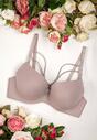 Sutien Gri Neted Full Cup cu Decor între Cupe și Barete Neifa