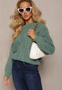 Pulover Verde Tricot Elastic Rofekia