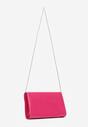 Poșetă Plic Fucsia din Imitatie de Piele Lacuită cu Lanț Bijuterie Suisetta