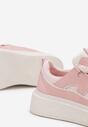 Różowe Sneakersy na Platformie Nazario