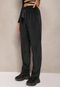 Pantaloni din Catifea Negri cu Picior Larg Heliotte