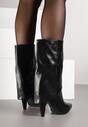 Botine Negre cu Toc Bloc Billion