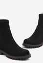 Botine negre din imitație de piele întoarsă Silvano