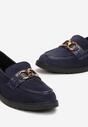Mocasini Bleumarin cu Cataramă Ornamentală Wenihela