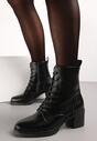 Botine Negre cu Toc Mic Zenaide