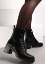Botine Negre cu Toc Mic Zenaide