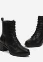 Botine Negre cu Toc Mic Zenaide
