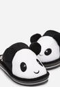 Papuci Negri cu Imagine de Panda Jenila